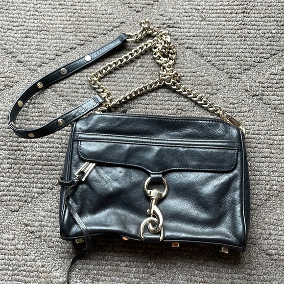 Rebecca Minkoff Mini M.A.C bag black leather - Picture 1 of 7